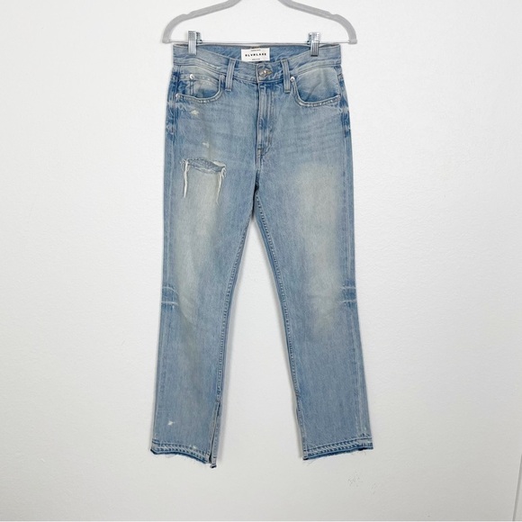 SLVRLAKE Rider Cargo Distressed Straight Jeans in Broken Heart Size 26 Cotton - Picture 2 of 8